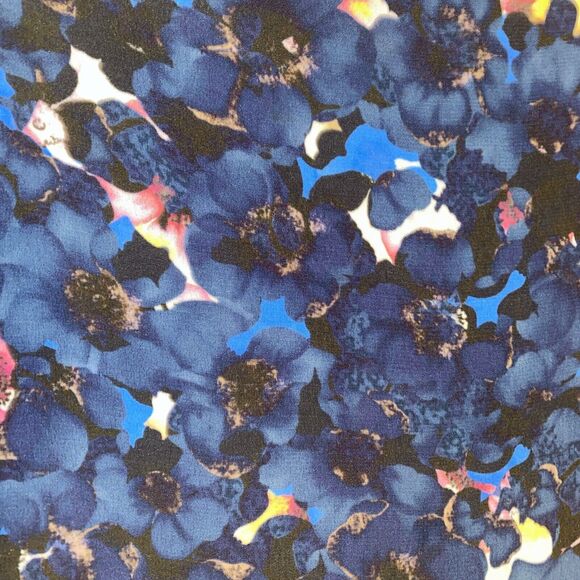 Anthropologie "Seen Worn Kept" Blue Floral V Neck Floral Wide‎ Leg Jumpsuit - 4 - Picture 8 of 14